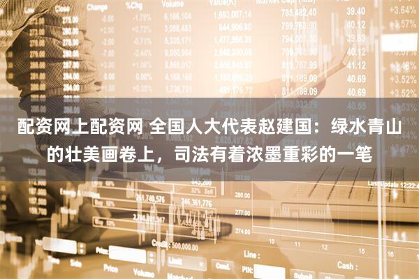 配资网上配资网 全国人大代表赵建国：绿水青山的壮美画卷上，司法有着浓墨重彩的一笔