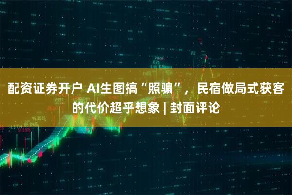 配资证券开户 AI生图搞“照骗”,民宿做局式获客的代价超乎想象 | 封面评论